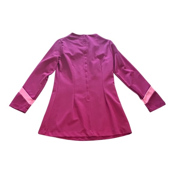 Vintage Sears Fashions Mod Dress Pants Matching Set Magenta Pink 60s 70s 2 Piece - Picture 5 of 9